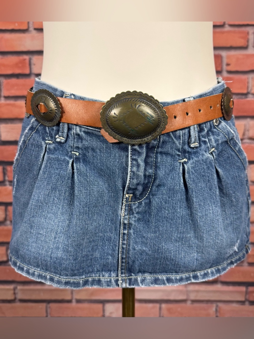 vintage brown concho belt
